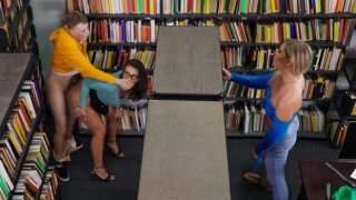 [LilHumpers] Slay Savage, Krissy Knight &#8211; Sneaky Librarian Gets College Cock (2023.01.08)