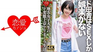 "I Don’t Mind Being Raw♪" A Perverted Female College Student Who Came To Tokyo From The Countryside Where The Only Entertainment Was Sex. Her Entire Body Is Drenched With Her Own Squirting, And She Is Having Convulsions And Cumming, Exposing Her White-Eyed Ahegao Face During Sex, Which Is So Dangerous That It’s A Gonzo Video